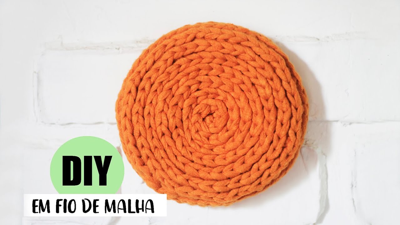 Crochê Espiral para bolsas - Fio de malha