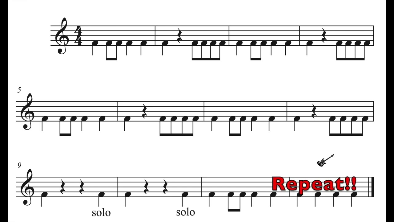 Bass/Tom Tom - Hard Rock Blues