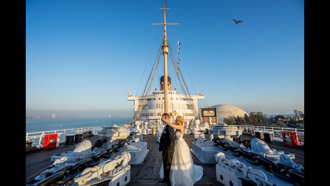 Shooting a REAL Wedding- Part 1- The First Look at the historic Queen Mary by Jason Lanier