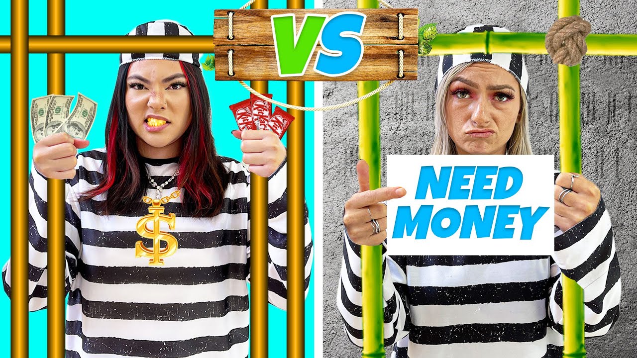 RICH JAIL VS BROKE JAIL | 10 CRAZY SITUATIONS & DIY PRANKS BY CRAFTY HACKS
