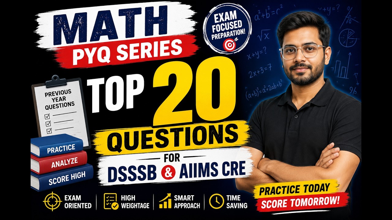 🔴 MATH PYQ series for DSSSB Assistant Superintendent 🚨| #dsssb #viral #ssccgl #maths #dsssbroadmap