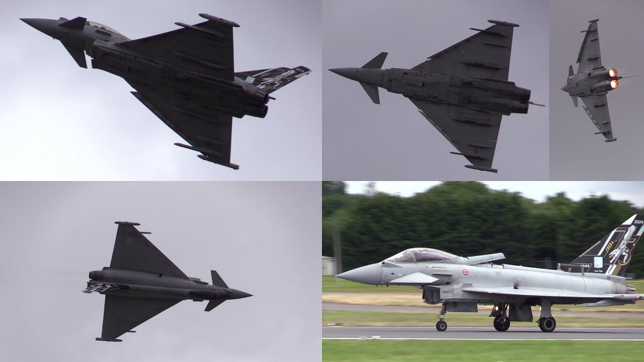 24/07/21 RIAT 2024 | Italian Air Force RSV F-2000A Typhoon Flying Display at Day 3
