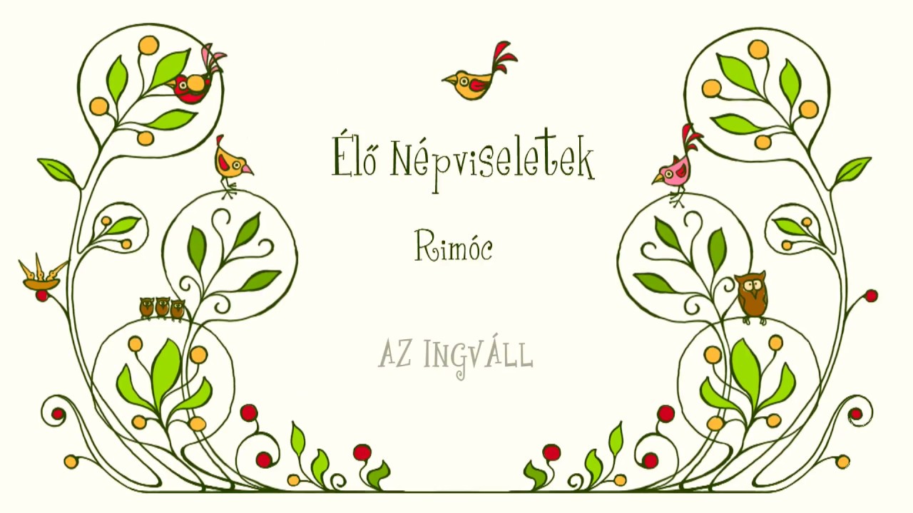 Élő népviseletek Rimóc Az ingváll