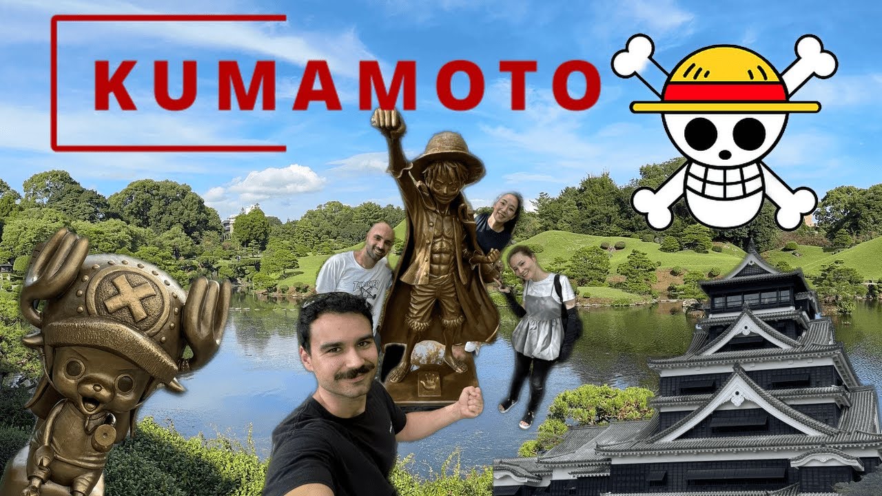 ONE PIECE en Kumamoto! Visitamos las estatuas! [Japón 2025]🇯🇵