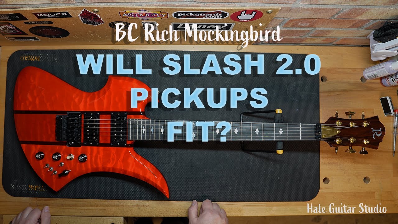 BC Rich Mockingbird Guitar - Fitting Slash 2.0 pickups