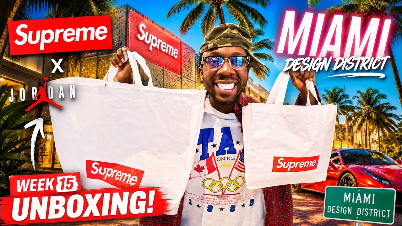 SUPREME WEEK 15 JORDAN COLLAB HAUL UNBOXING
