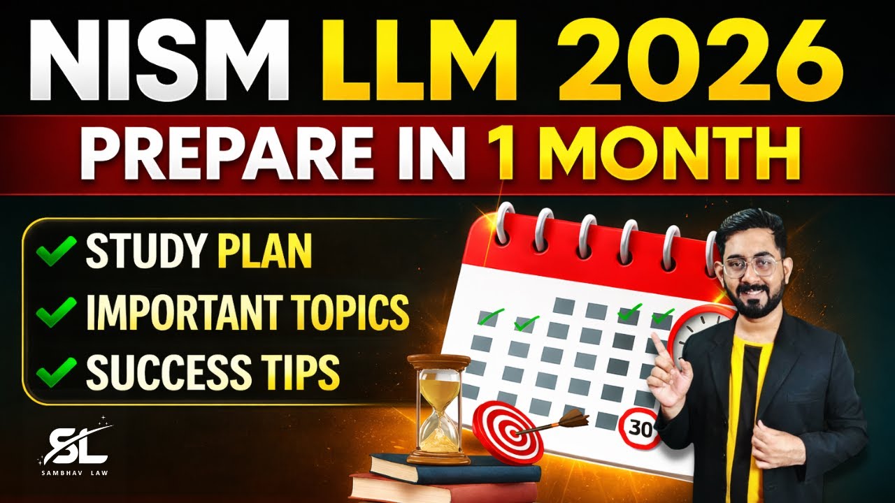 How to Crack NISM LLM 2026 in 1 Month | Aptitude Test + Interview Strategy | NISM LLM 2026