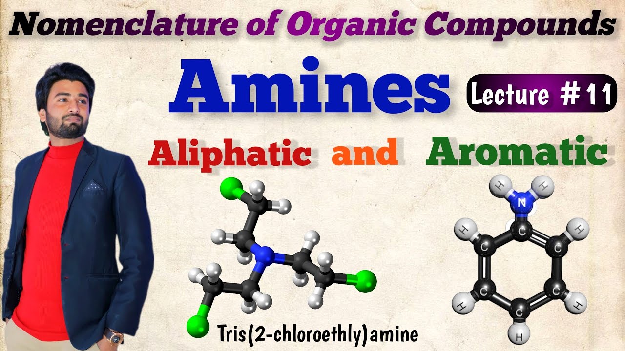 Nomenclature of Amines | Common and IUPAC Names of Aliphatic and Aromatic Amines #AminesNomenclature