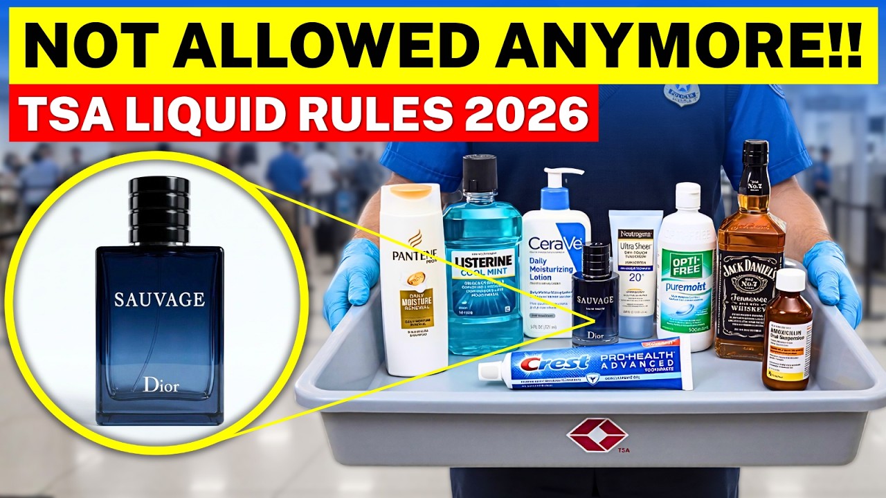 TSA Is CONFISCATING These Liquids in 2026 — Don't Make This Mistake