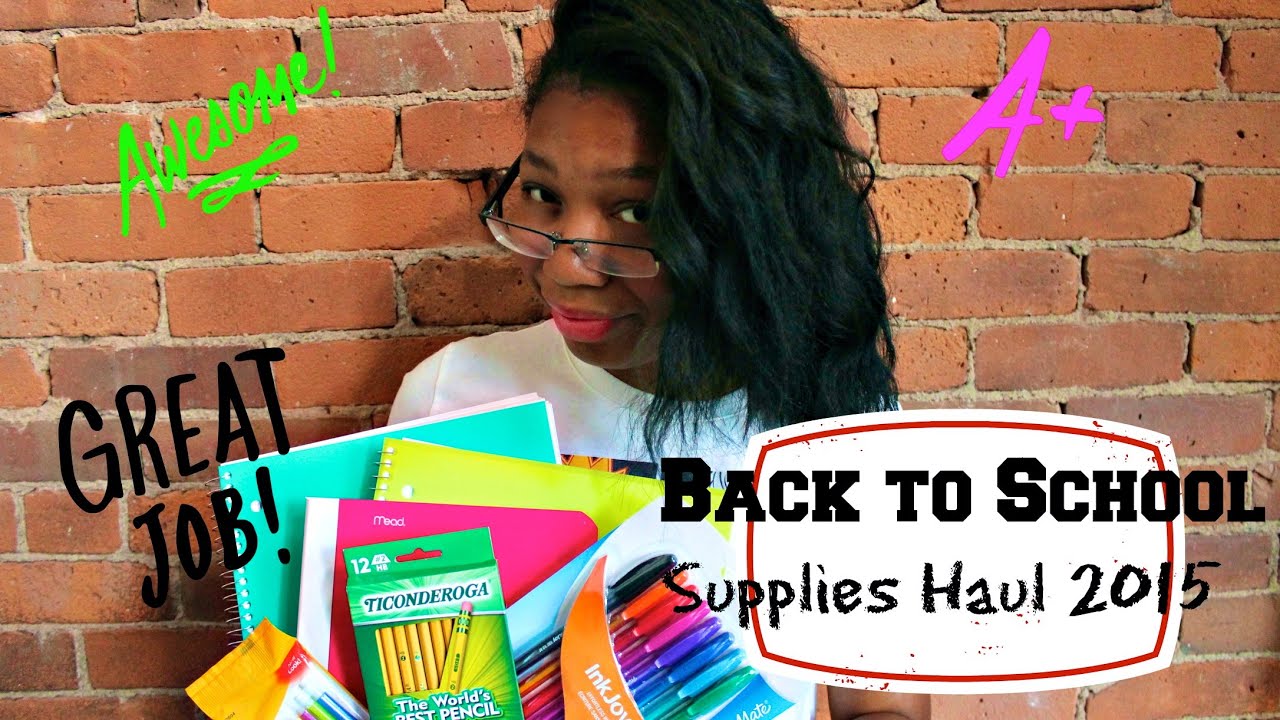 Back to School Supplies Haul 2015: Back to School Series #1