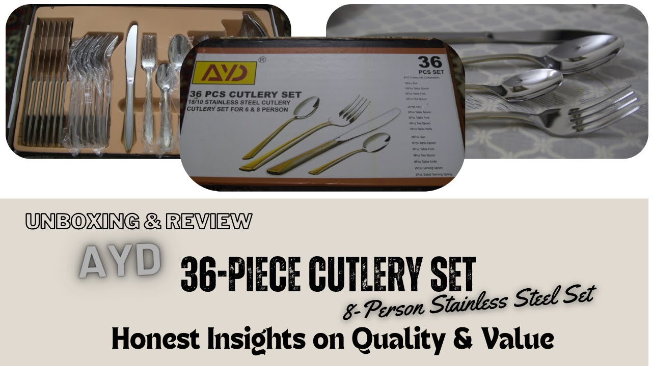 AYD 36-Piece Cutlery Set Review | 8-Person Stainless Steel Set - Honest Insights on Quality & Value