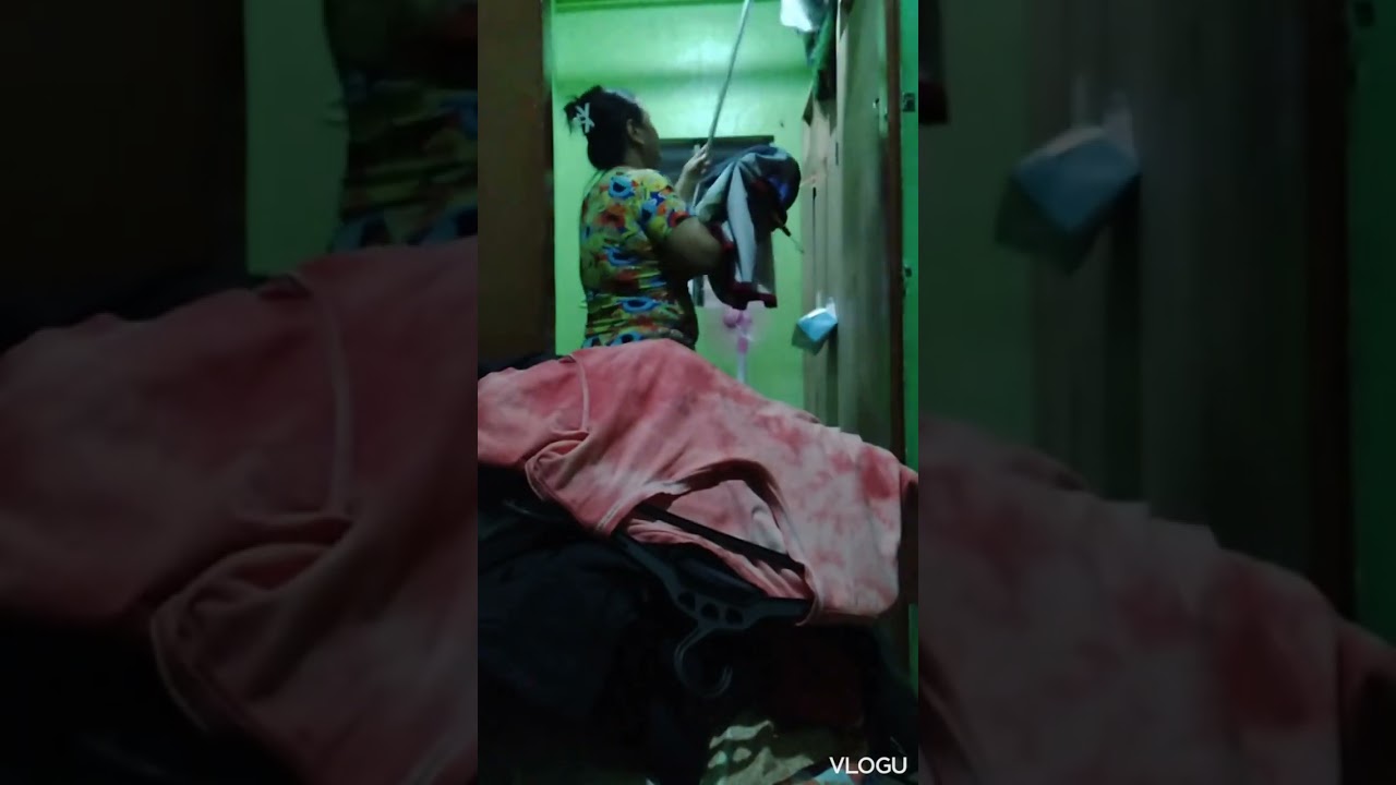 part2🤩😍 ang dami itutuping mga damit galing sa sampayan😳😱😲tambak