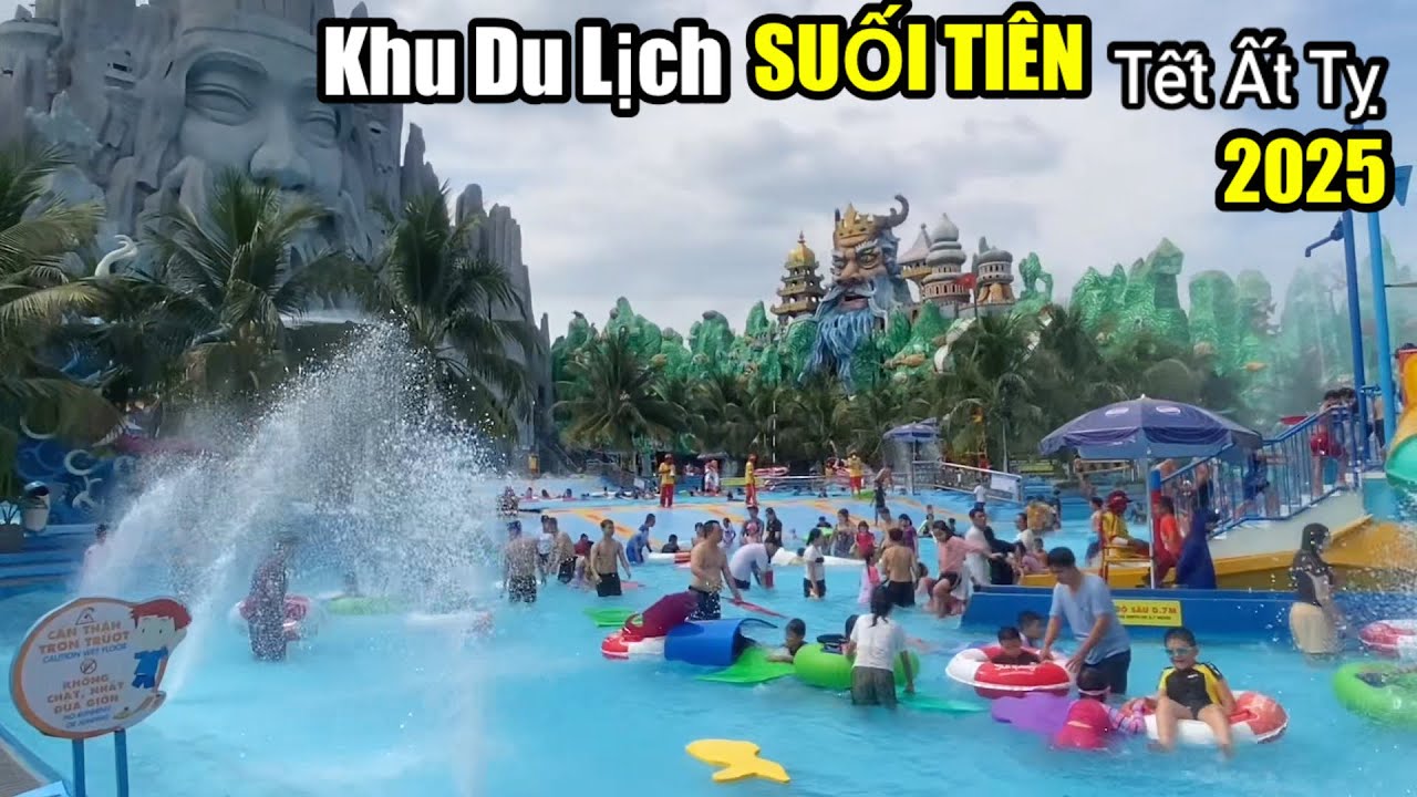 Tham quan- Khu du lịch Văn Hoá Suối Tiên , mùng 2 tết năm Ất Tỵ 2025, đông kín du khách đầu năm.