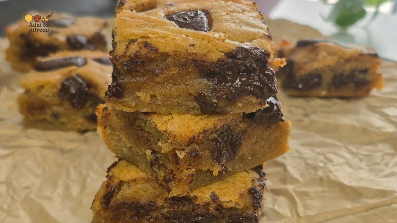 These Blondies Are Better Than Brownies 😍Golden Gooey Blondies!!!!!