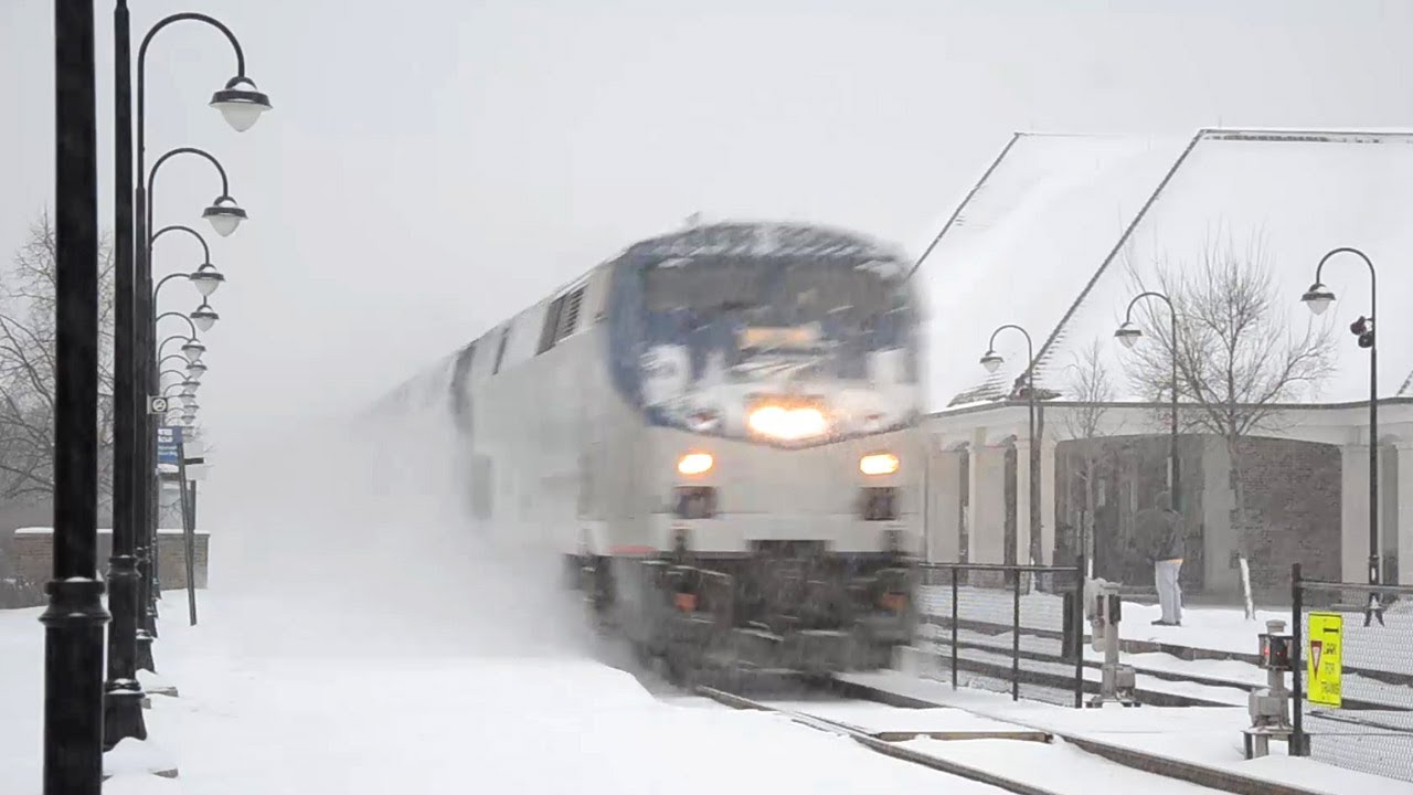 Plowing through the snow at 79 mph (HQ sound & video)