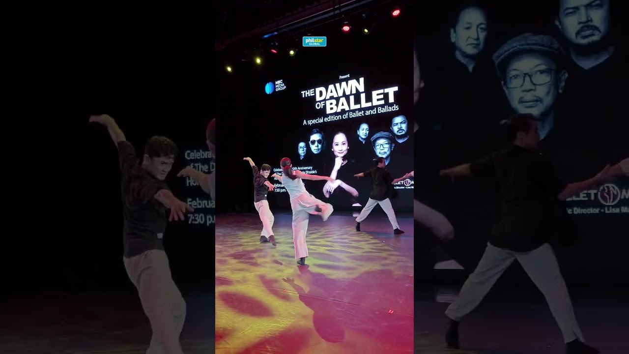 Dancers from Ballet Manila perform to The Dawn's 'I Saw You Coming In'