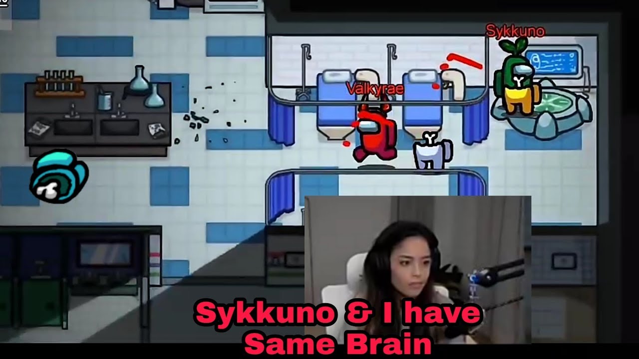 Valkyrae Goes on a Killing Spree with Sykkuno Scariest Impostor Duo AmongUs ft Corpse Toast Corinna