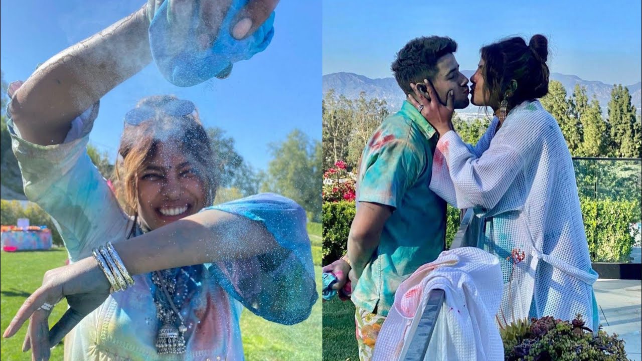 Priyanka Chopra & Nick Jonas Celebrating Her First Holi After Baby