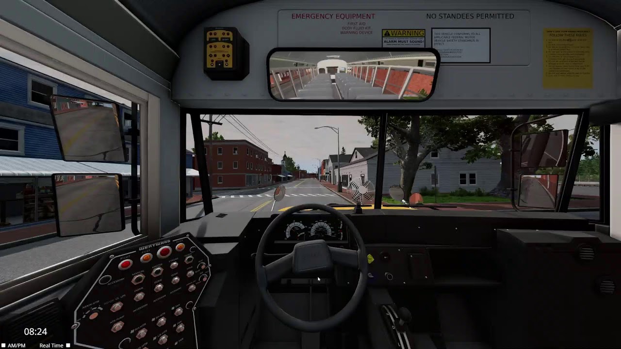 MD70 SCHOOL BUS ON THE ROAD
