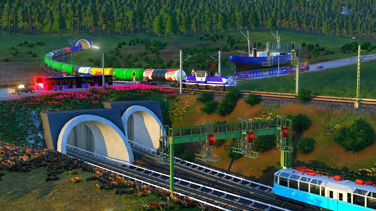 Transport Fever 2: Der Bahnübergang Teil 740