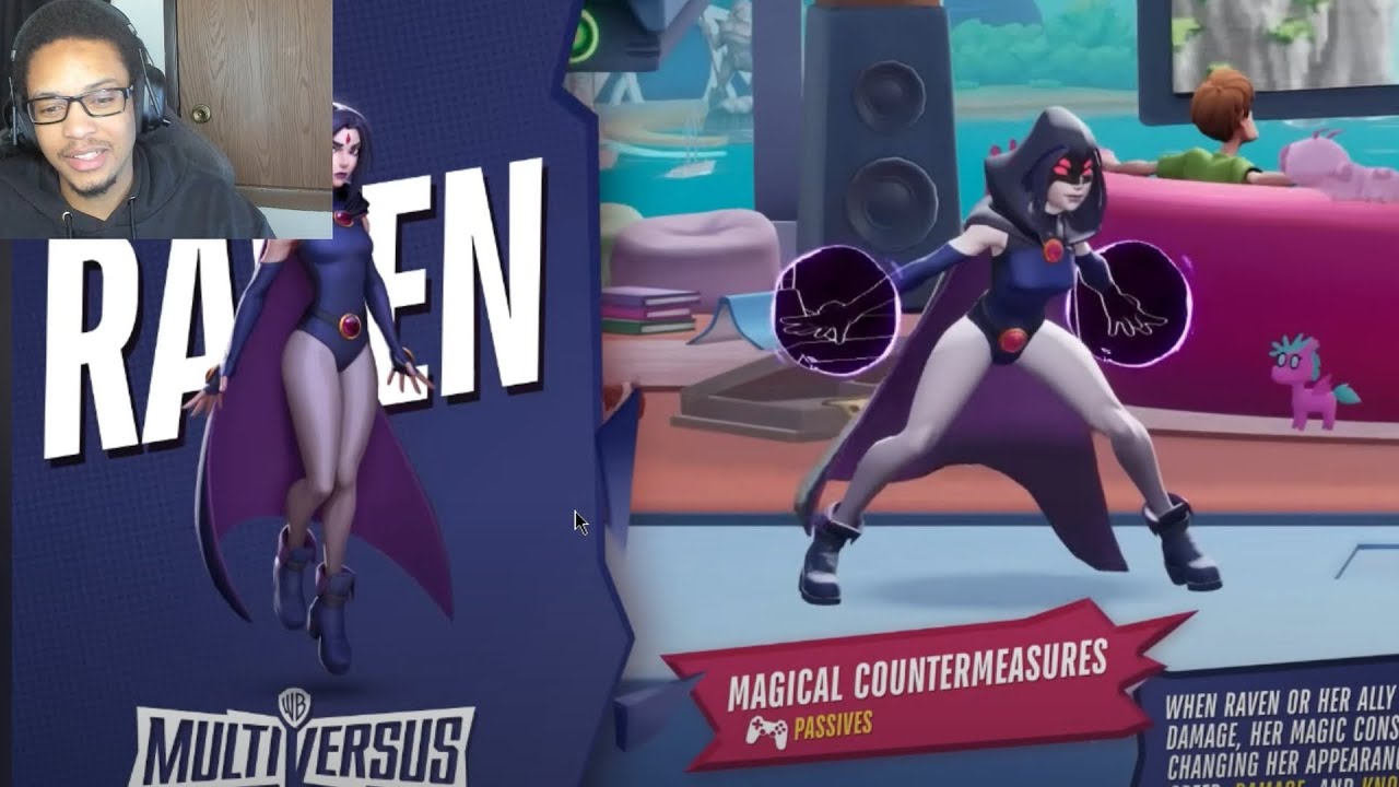 MultiVersus - Fighter Move Sets - Raven REACTION