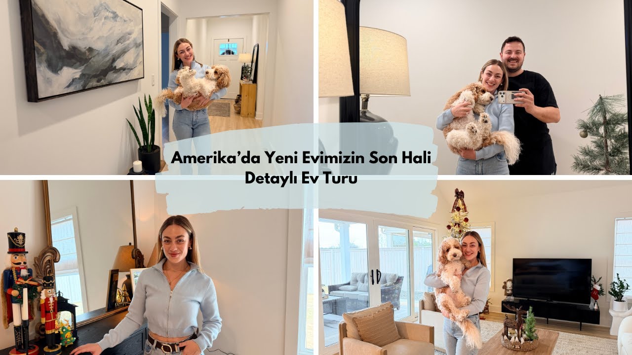 Amerika’da 2025 Yapımı Yeni Evimizin Turu 🏡 | 194 m² Ev | Artık Yerleştik