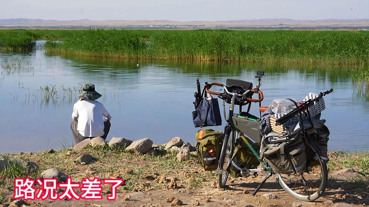 騎行內蒙古烏梁素海，景點人很少一個人慢慢玩，晚上湖邊露營過夜