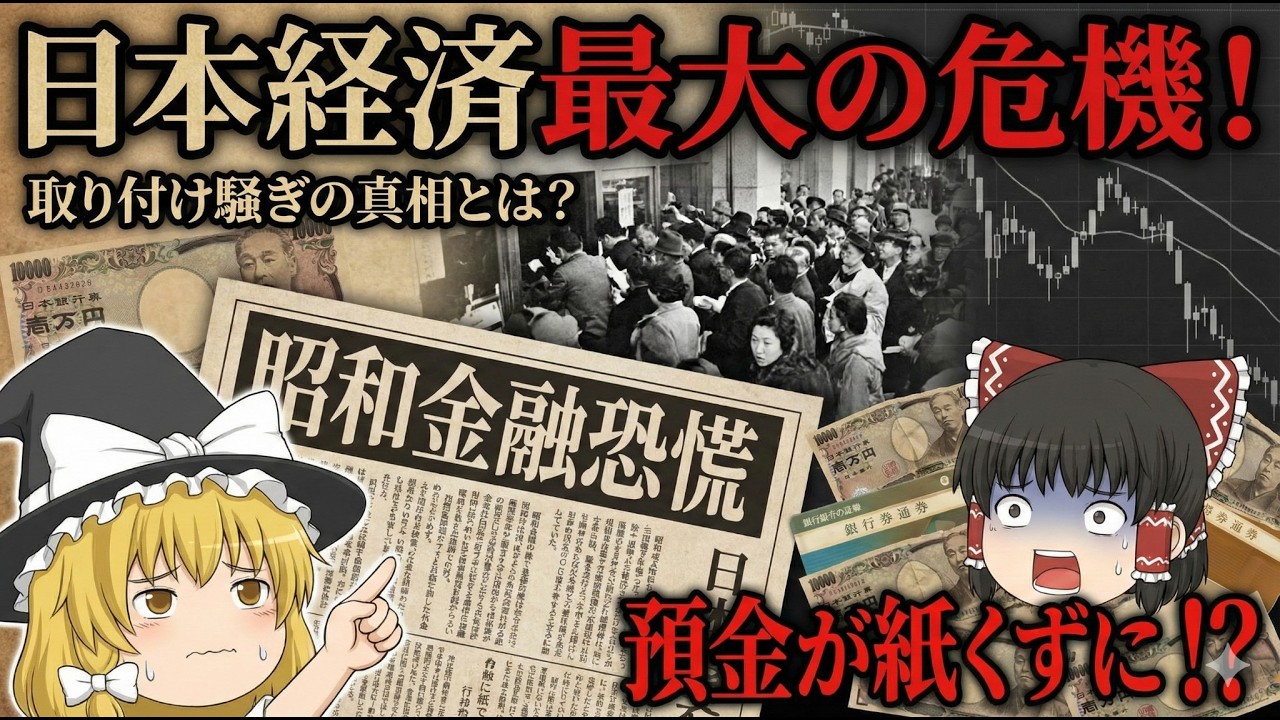 [日本経済史]昭和金融恐慌驚きの真相！！