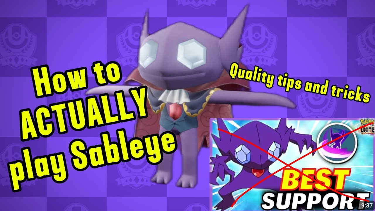 No, THIS Is How You Play Sableye in Pokémon Unite | Guide/Reaction video