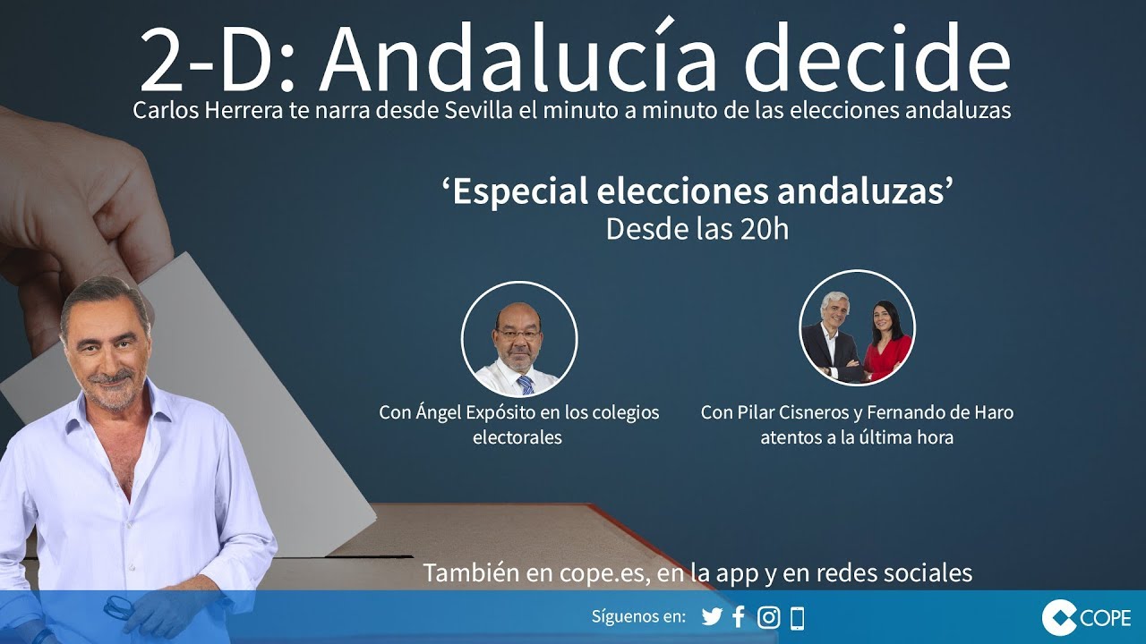 Programa especial de COPE 'Elecciones Andalucía 2018' en directo #COPEandaluzas