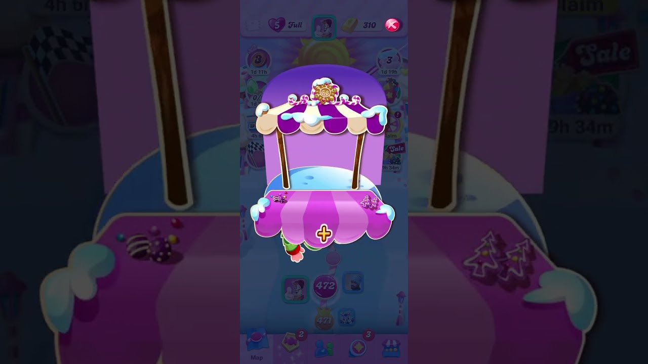 Kid game. Candy crush saga level 471~480