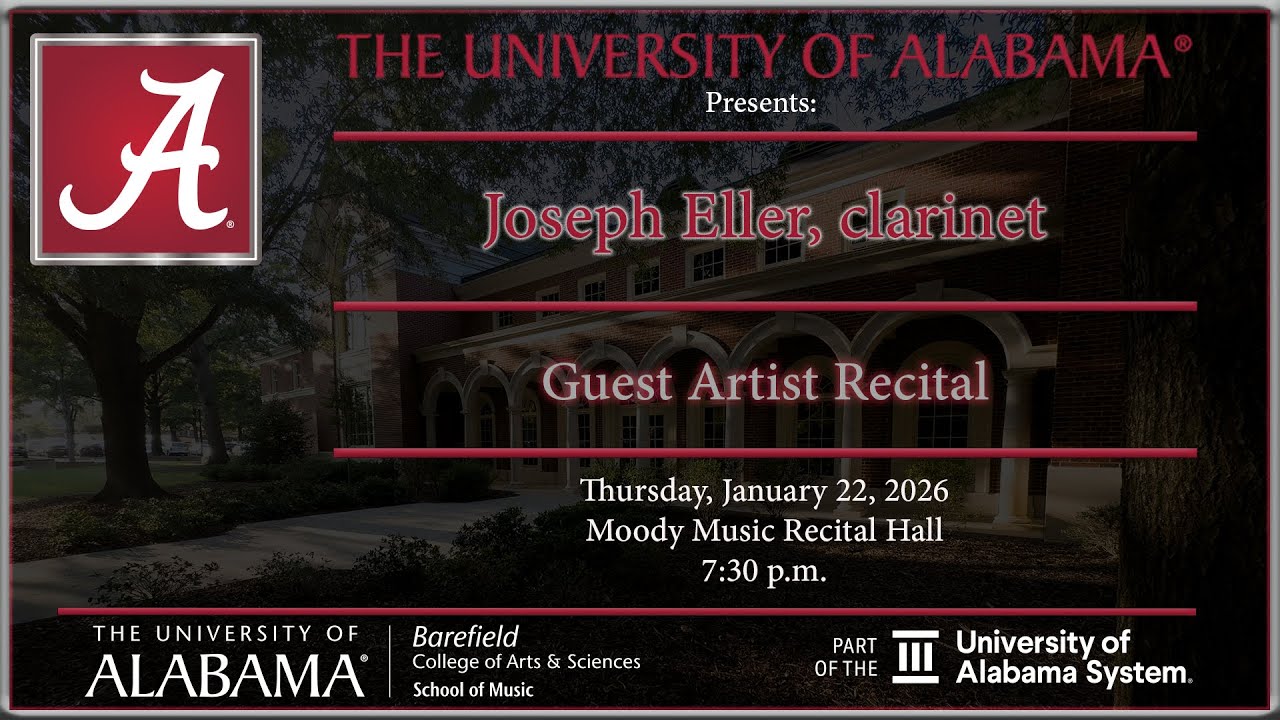 01-22-26 | Joseph Eller, clarinet, Guest Artist Recital