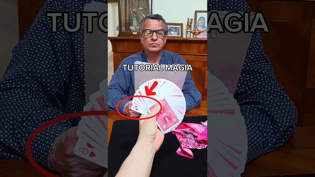 tutorial magia carta girata nel mazzo
