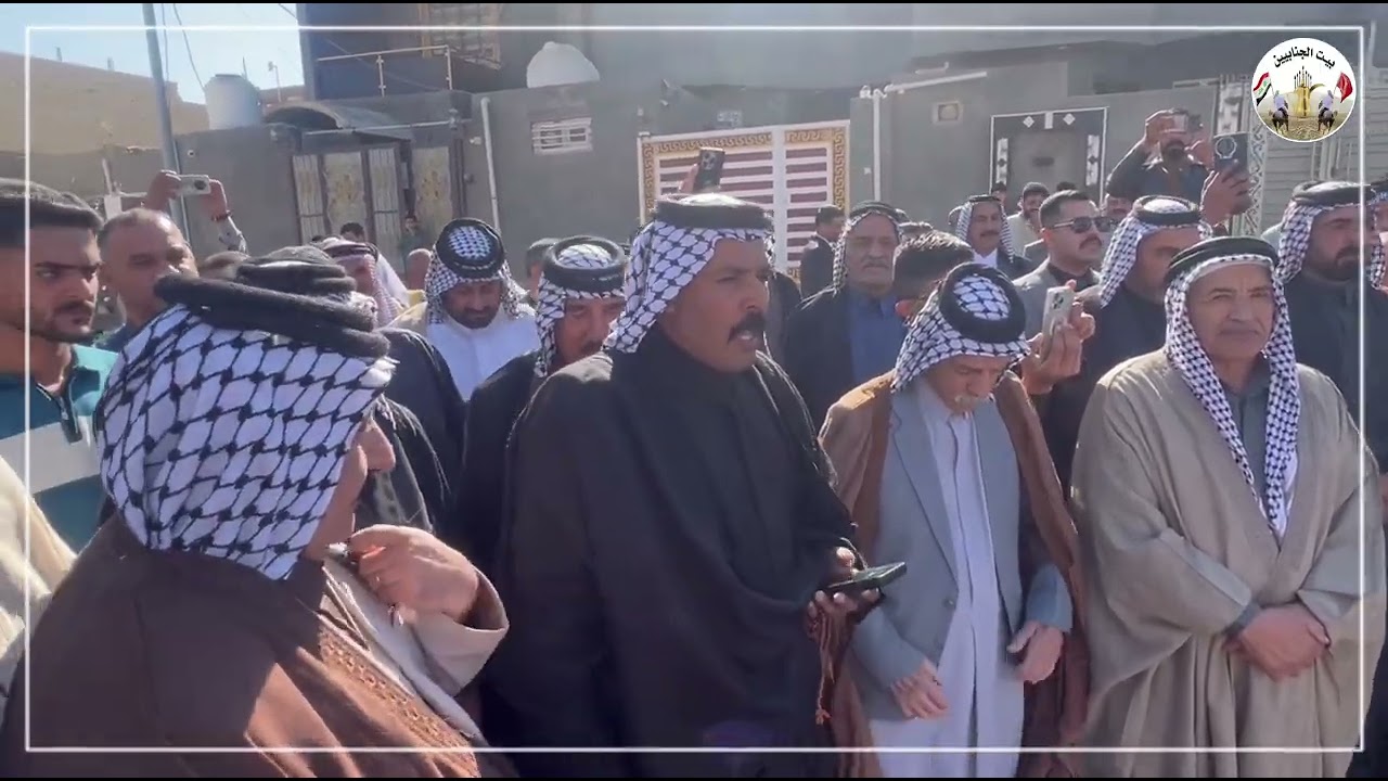زيارة الشيخ الامين لعشيرة الجنابيين الشيخ كامل طه المدب الجنابي  إلى محافظة النجف الأشرف 