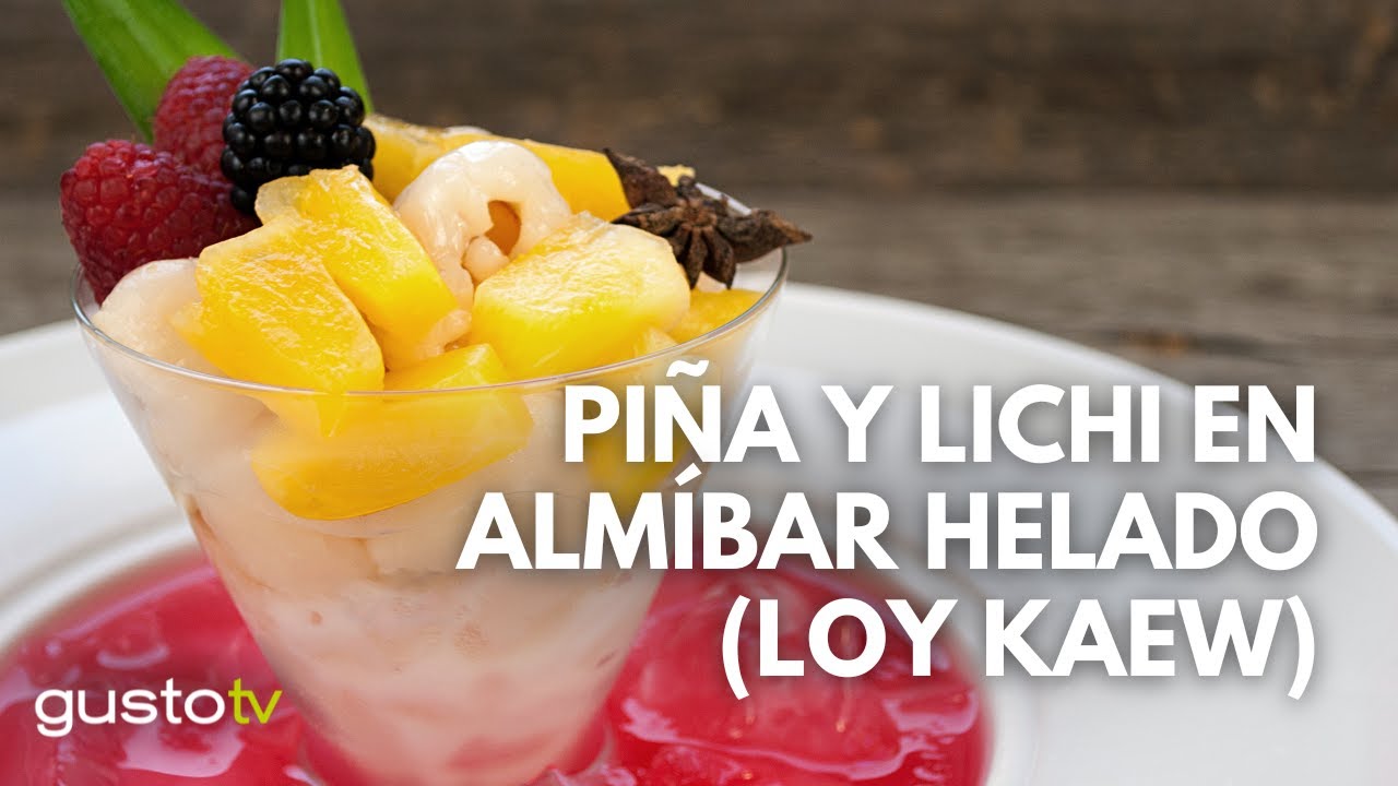 Piña y Lichi en Almíbar Helado (Loy Kaew): el postre tropical más refrescante