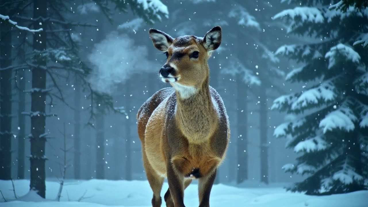 Гармонія зими | Тварини серед снігу ❄️🦌
