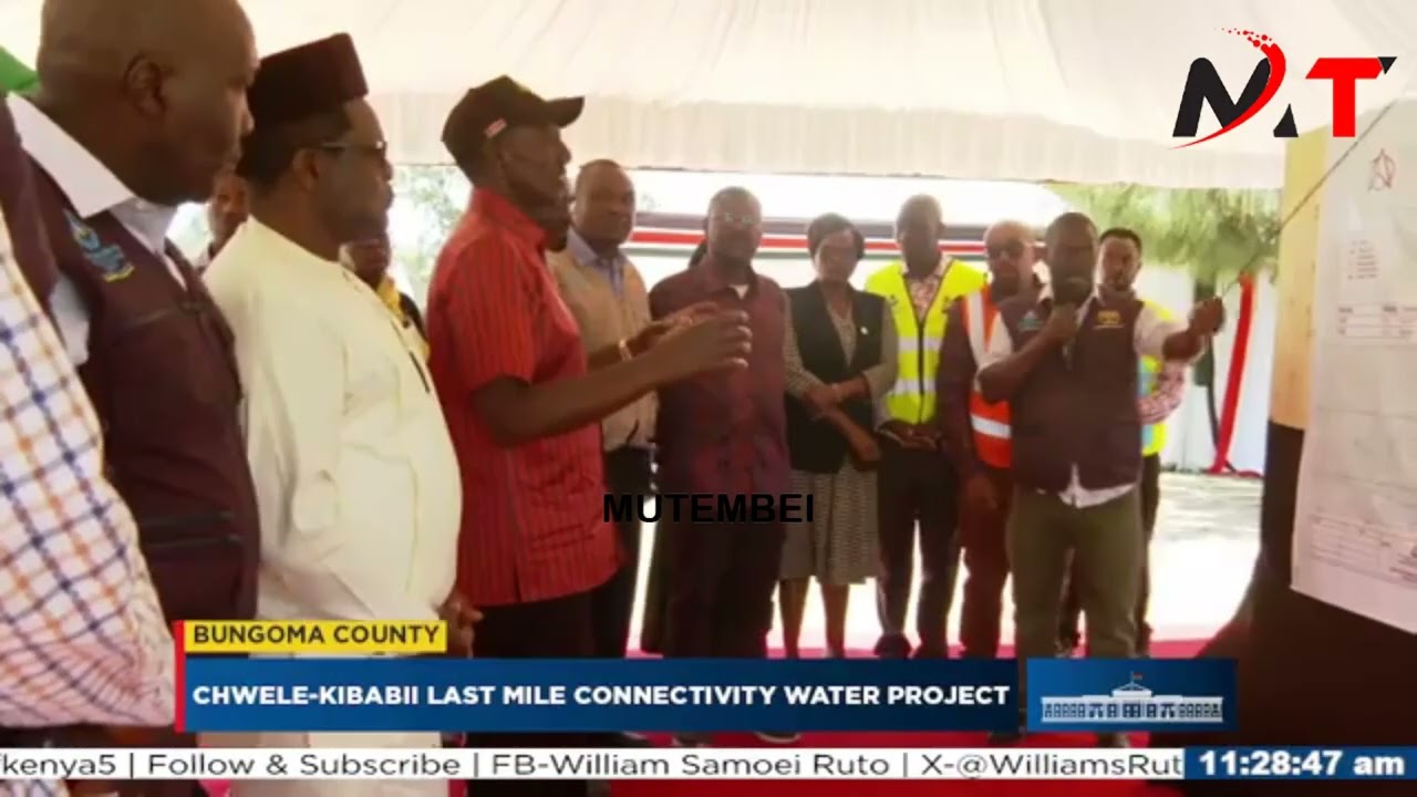 RUTO INSPECTING WATER PROJECT IN CHWELE!!!