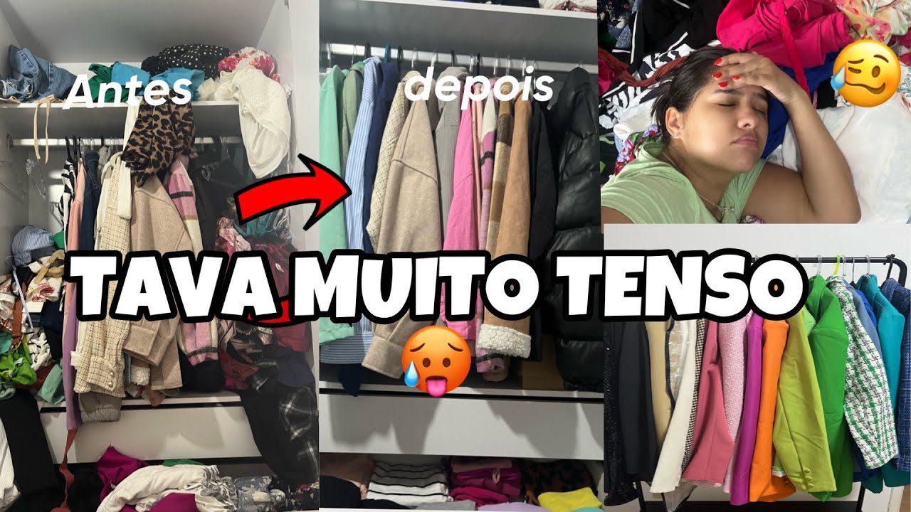FAXINÃO E ORGANIZAÇÃO NO MEU GUARDA ROUPA !!! + TOUR