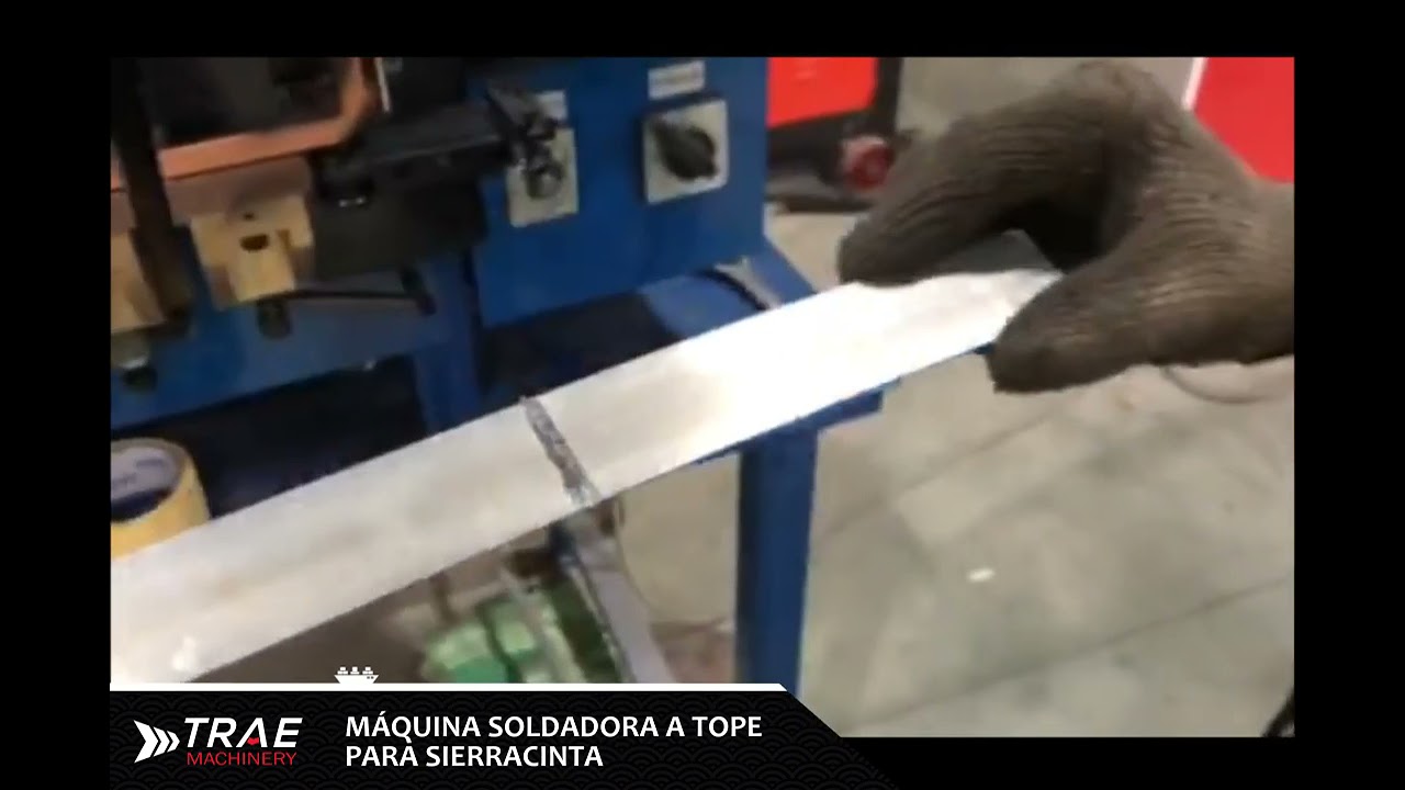 Máquina soldadora a tope para sierracinta