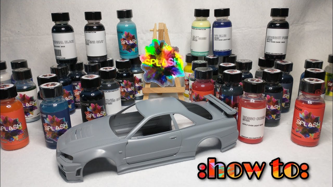 :how to: use splash paints on scale models