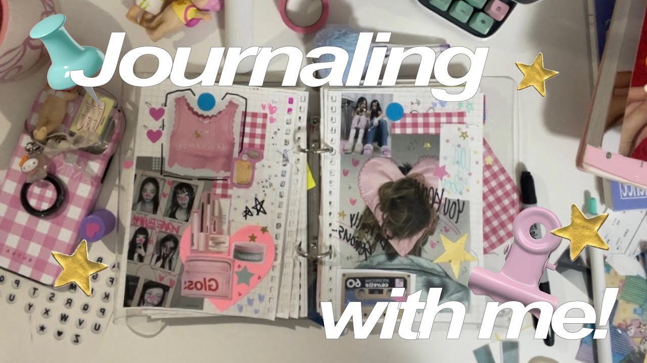 Journal with me! 夢を叶えるジャーナルの作り方/可愛すぎる韓国雑貨,文房具紹介📓🎀💬