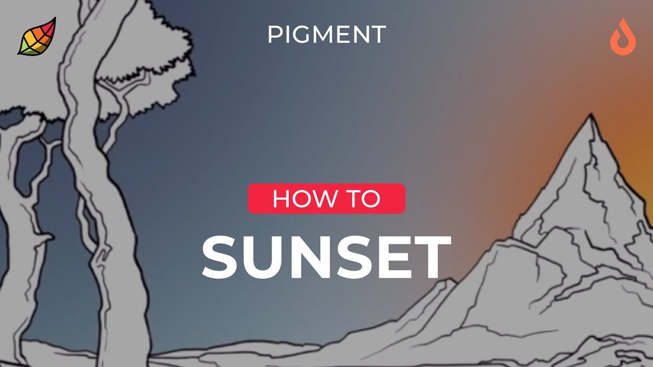 Pigment How To: Creating a Sunset | Digital Coloring Book Tips | Coloring App Hacks