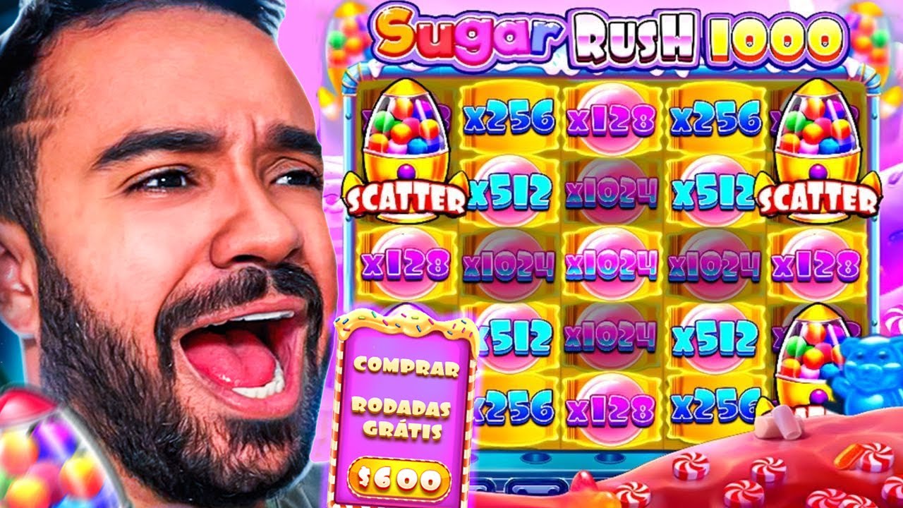 CONSEGUI *50 RODADAS GRÁTIS* NO SUGAR RUSH 1000!!!