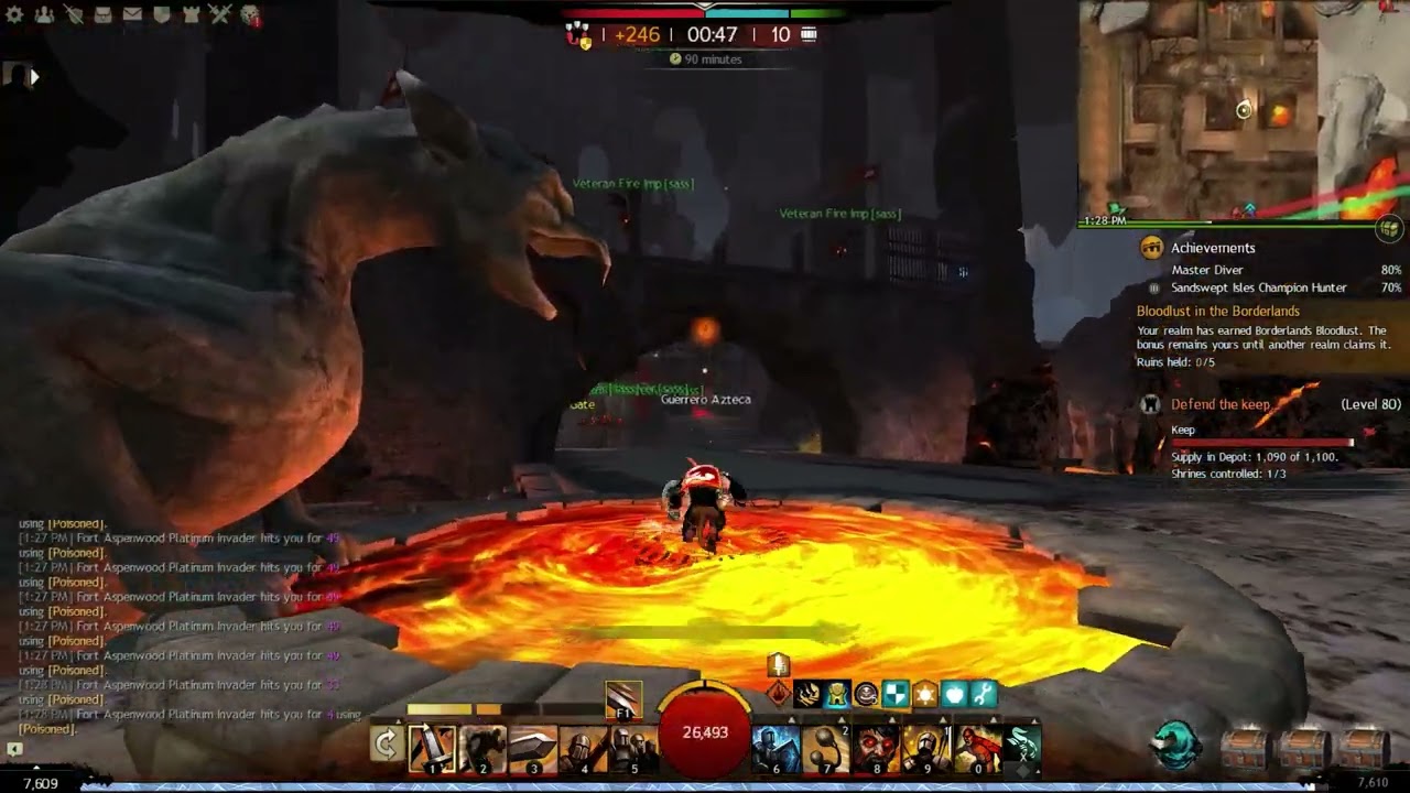 Stubborn ganking thieves get trolled by warrior roamer.