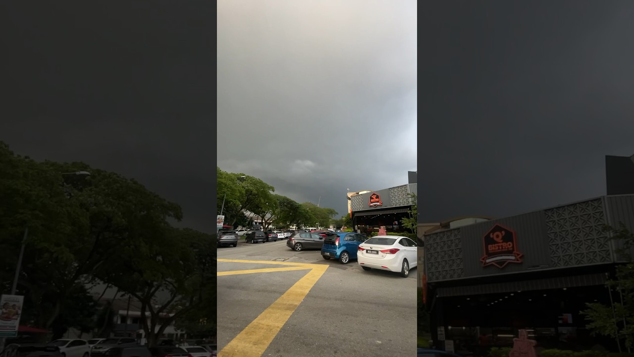 Rainy weather in Kuala Lumpur,Malaysia 🌧️. #rain #rainyday #weather #forecast #like #viral #sound