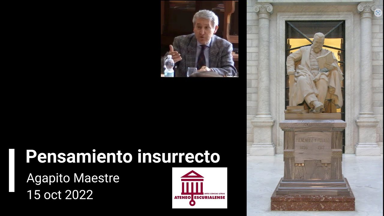 «Luchar por la verdad es lo que hace a uno insurrecto», Agapito Maestre.