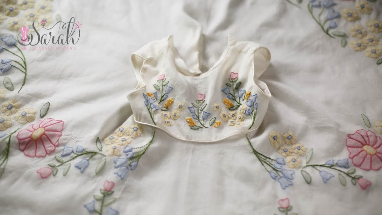 Sewing Tutorial for Beautiful Antique Shadow Work Embroidery