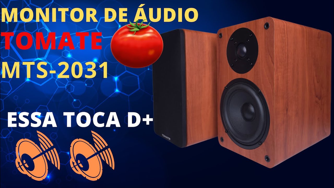 Monitor de Áudio Tomate MTS-2031 130 watts, Top! Confere a Qualidade!