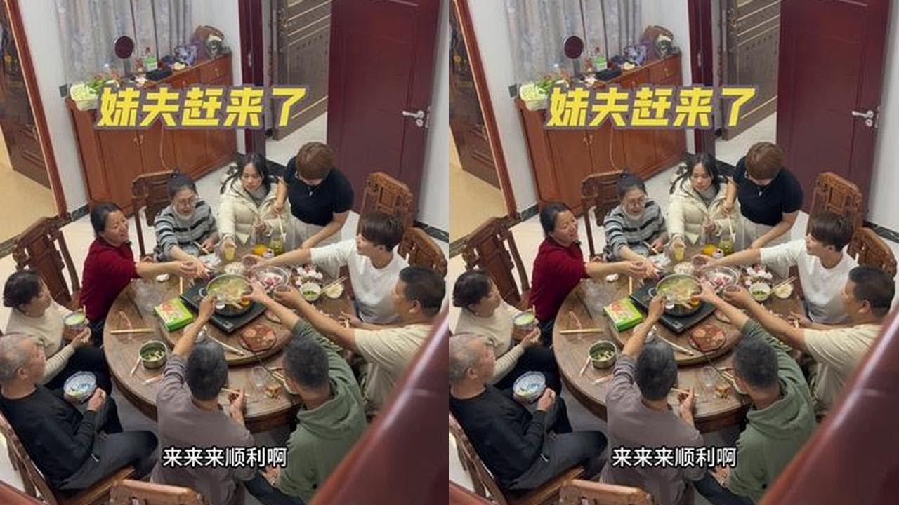 珠海妹夫连夜赶来广西，积极参与厨房劳动，兄弟姐妹大团聚好开心 #亲人团聚 #人多就是热闹 #过年