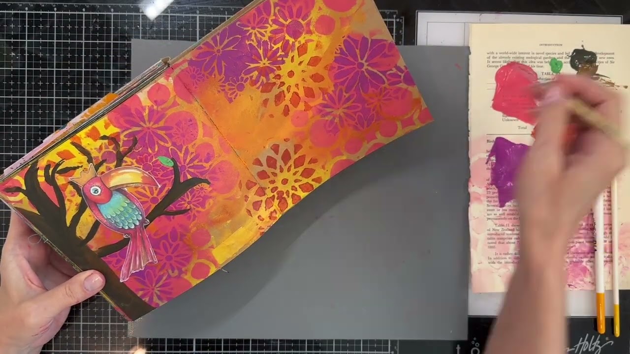 New Art By Marlene (ABM) Art Journal Spread